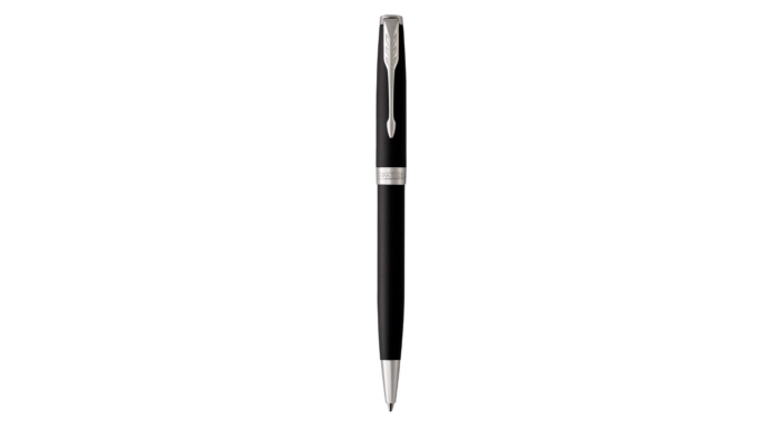 PARKER Sonnet Mat Zwarte Lak Balpen met Palladium Afgewerkte Details - Afbeelding 2