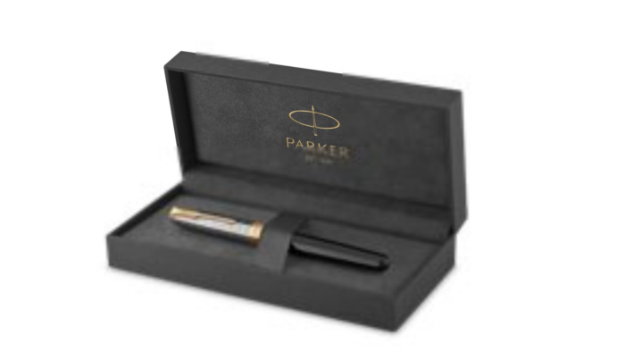 PARKER Sonnet Premium Metaal en Zwarte Lak Vulpen, Fijne Penpunt - Afbeelding 4