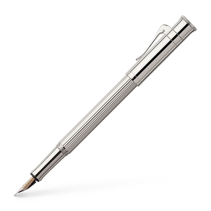 GRAF VON FABER-CASTELL Classic Platina Vulpen Medium Penpunt