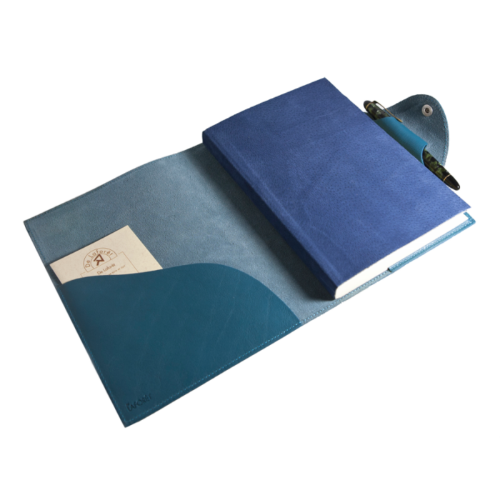 ATELIER DE LAFORÊT Notitieboek Schetsboek 16.5 x 12cm, Laguneblauw Leer - Afbeelding 2