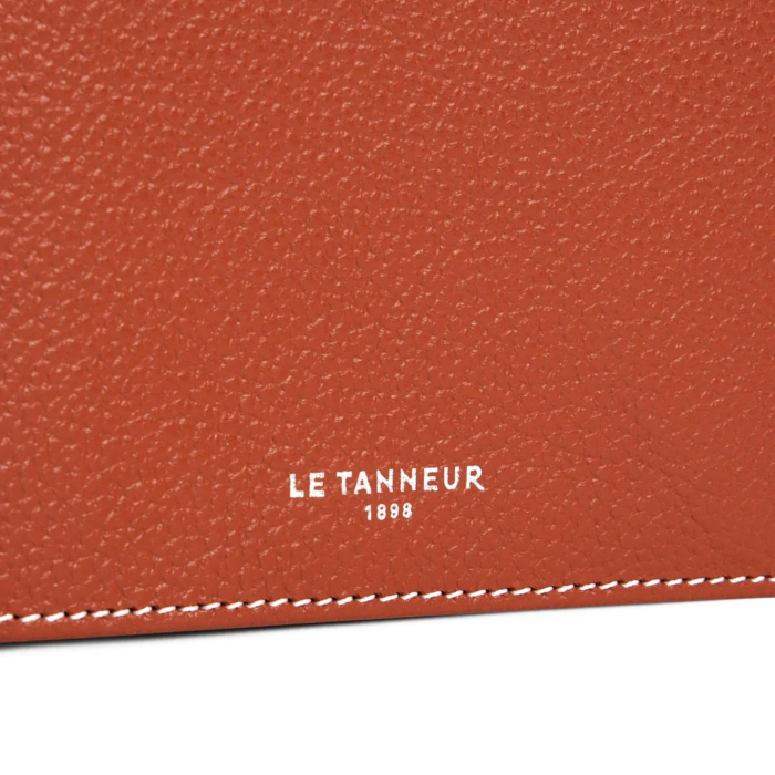 LE TANNEUR 2-Delige Emile Portemonnee Van Generfd Leer Acajou - Afbeelding 2