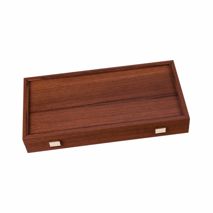 MANOPOULOS Walnoot Replica Hout Backgammon, Extra-Klein - Afbeelding 2