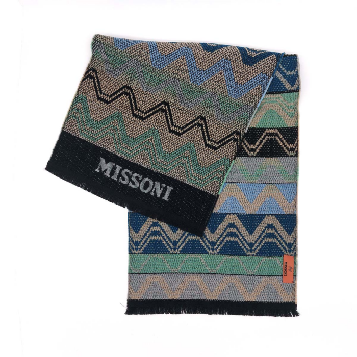 MISSONI Wollen Sjaal Met Groot Zigzagpatroon & Franje Aan De Randen - Afbeelding 6