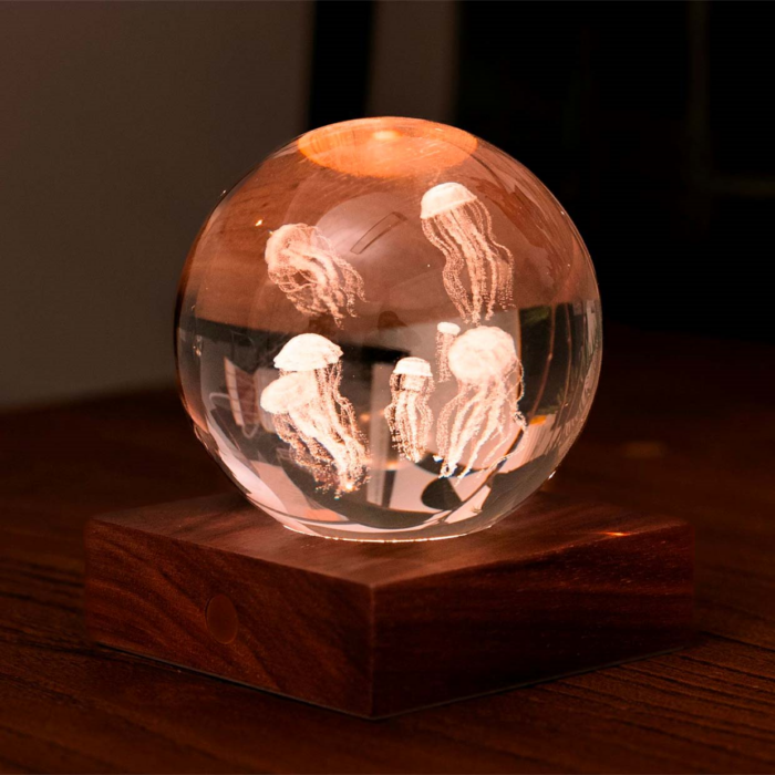 GINGKO DESIGN Amber Crystal Light, Jelly Fish - Afbeelding 5