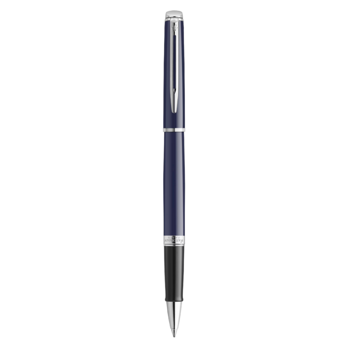 WATERMAN Hémisphère Blauwe Rollerbal Met Chromen Details