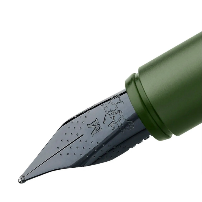 FABER-CASTELL Neo Slim Olijfgroen Aluminium Vulpen, Medium Penpunt - Afbeelding 6