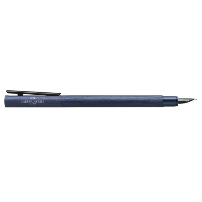 Faber-Castell Neo Slim aluminium donkerblauw balpen - Afbeelding 7