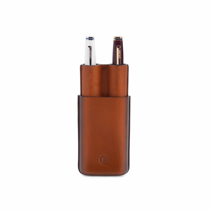 LAPIS BARD Ducorium Cognac Gevormde Etui, Voor 2 Pennen - Afbeelding 5