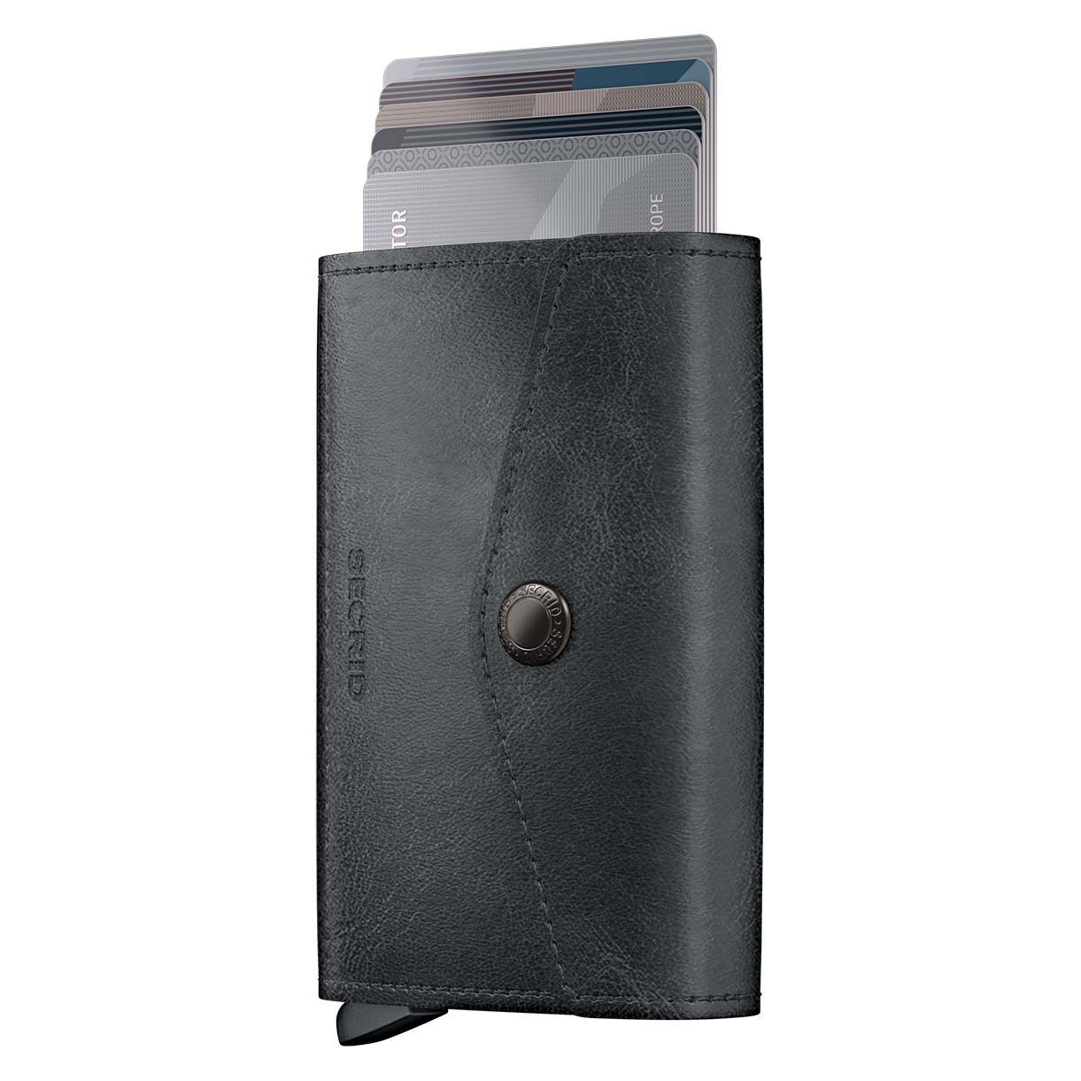 SECRID Enveloppe Wallet Vintage, Zwart - Afbeelding 2