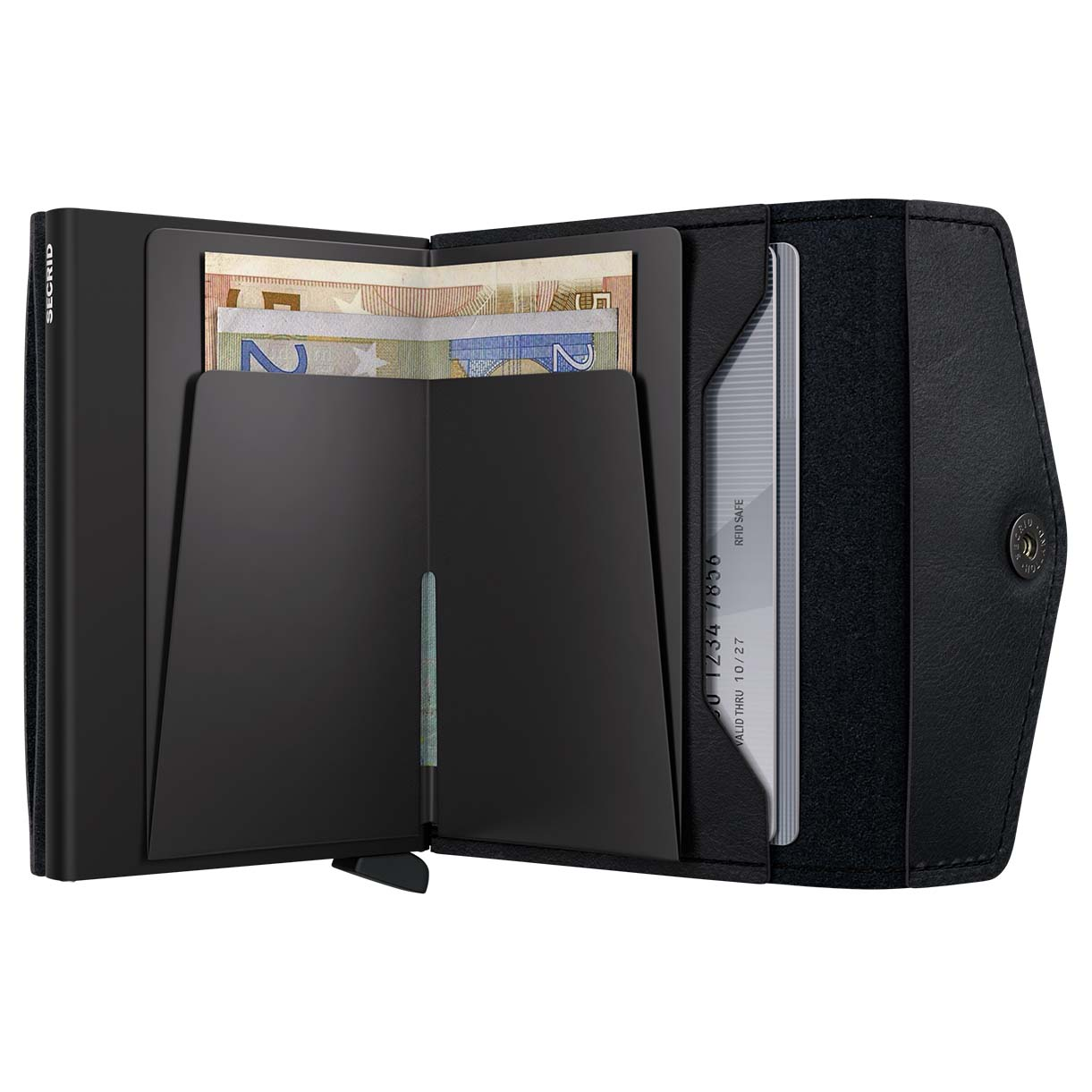 SECRID Enveloppe Wallet Vintage, Zwart - Afbeelding 3