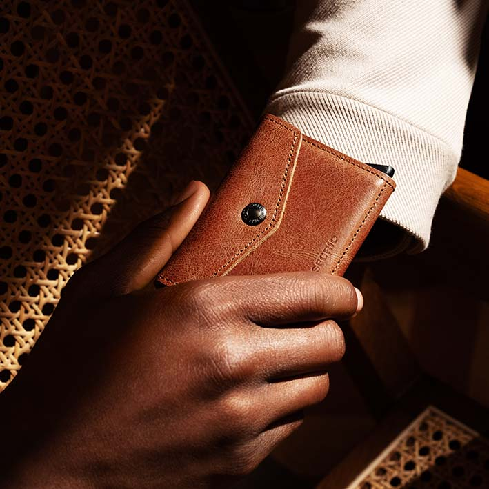 SECRID Enveloppe Wallet Vintage, Cognac - Afbeelding 6