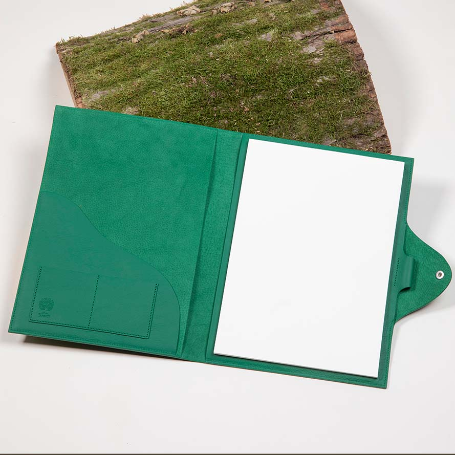 ATELIER DE LAFORÊT Schrijfmap A4, Groen Leer - Afbeelding 2