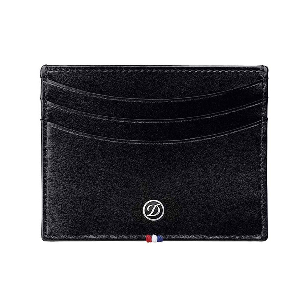 S.T. Dupont biljet en creditcard houder Line D zwart