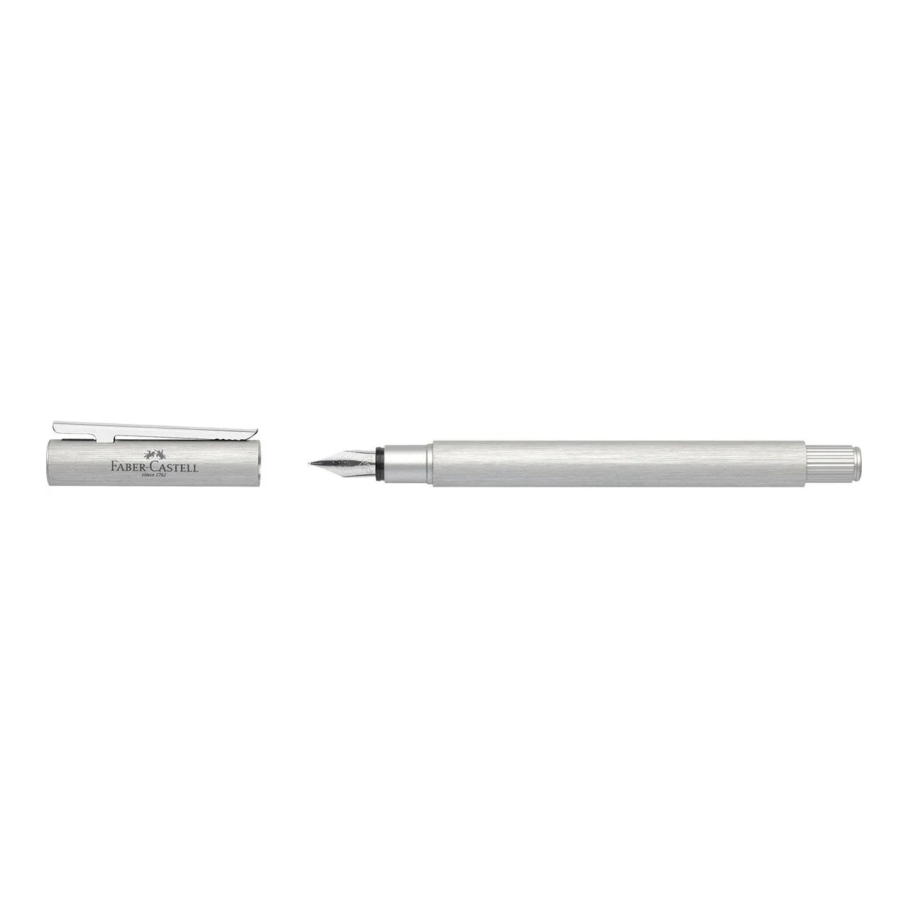 FABER-CASTELL Neo Slim Aluminium Vulpen, Medium Penpunt - Afbeelding 2