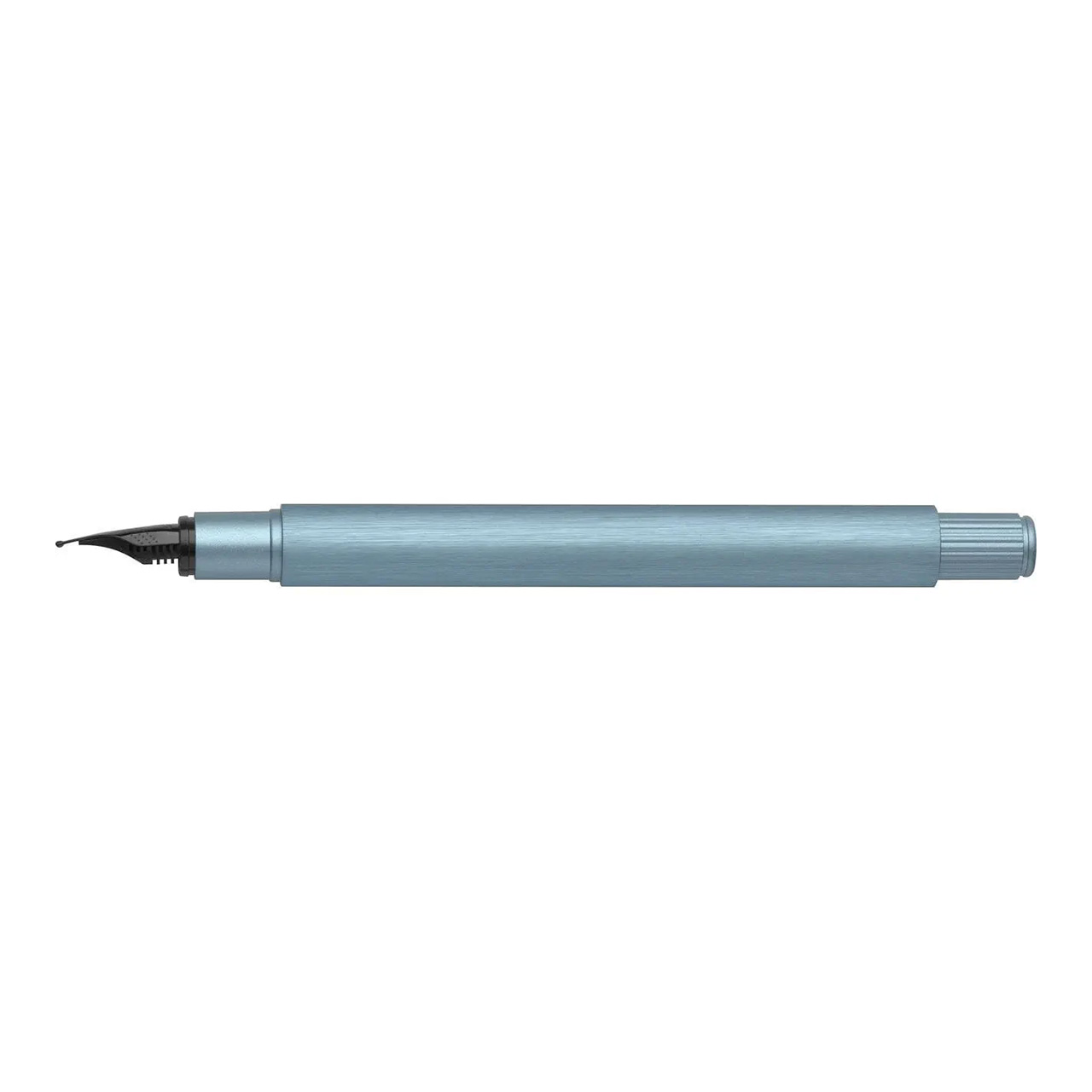 FABER-CASTELL Neo Slim Aluminium Vulpen, Serenity Blue, Fijne Penpunt - Afbeelding 3