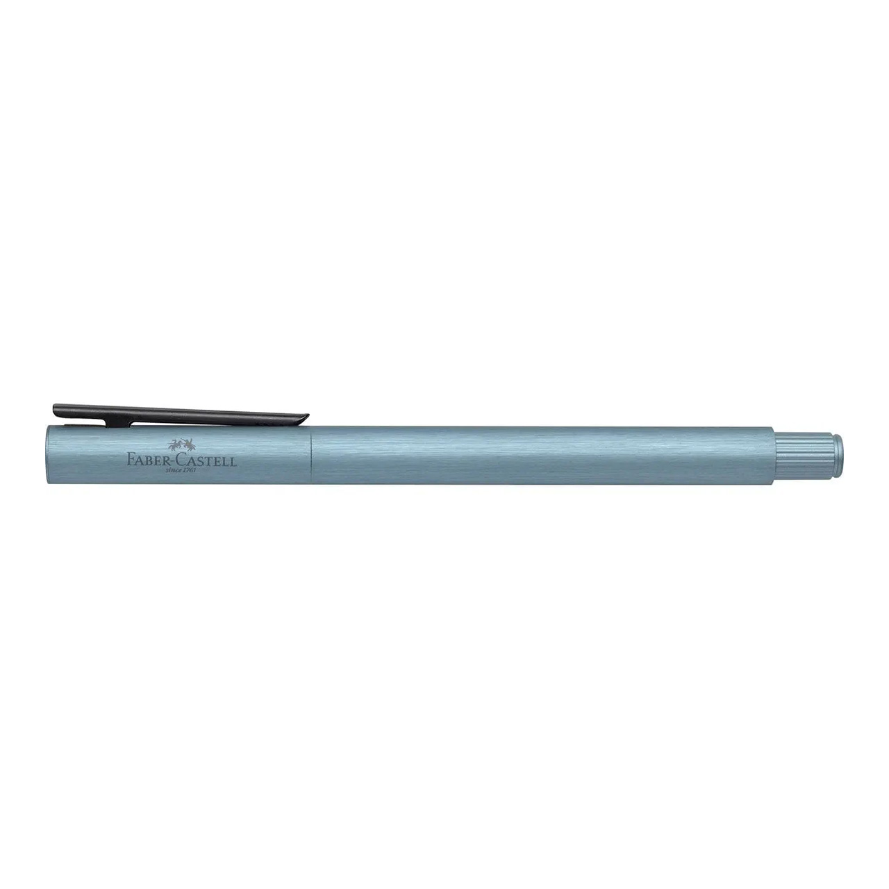 FABER-CASTELL Neo Slim Aluminium Vulpen, Serenity Blue, Fijne Penpunt - Afbeelding 4