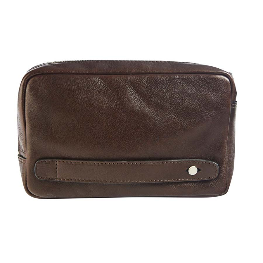 MAVERICK Leren Polstas, Bruin - Afbeelding 3