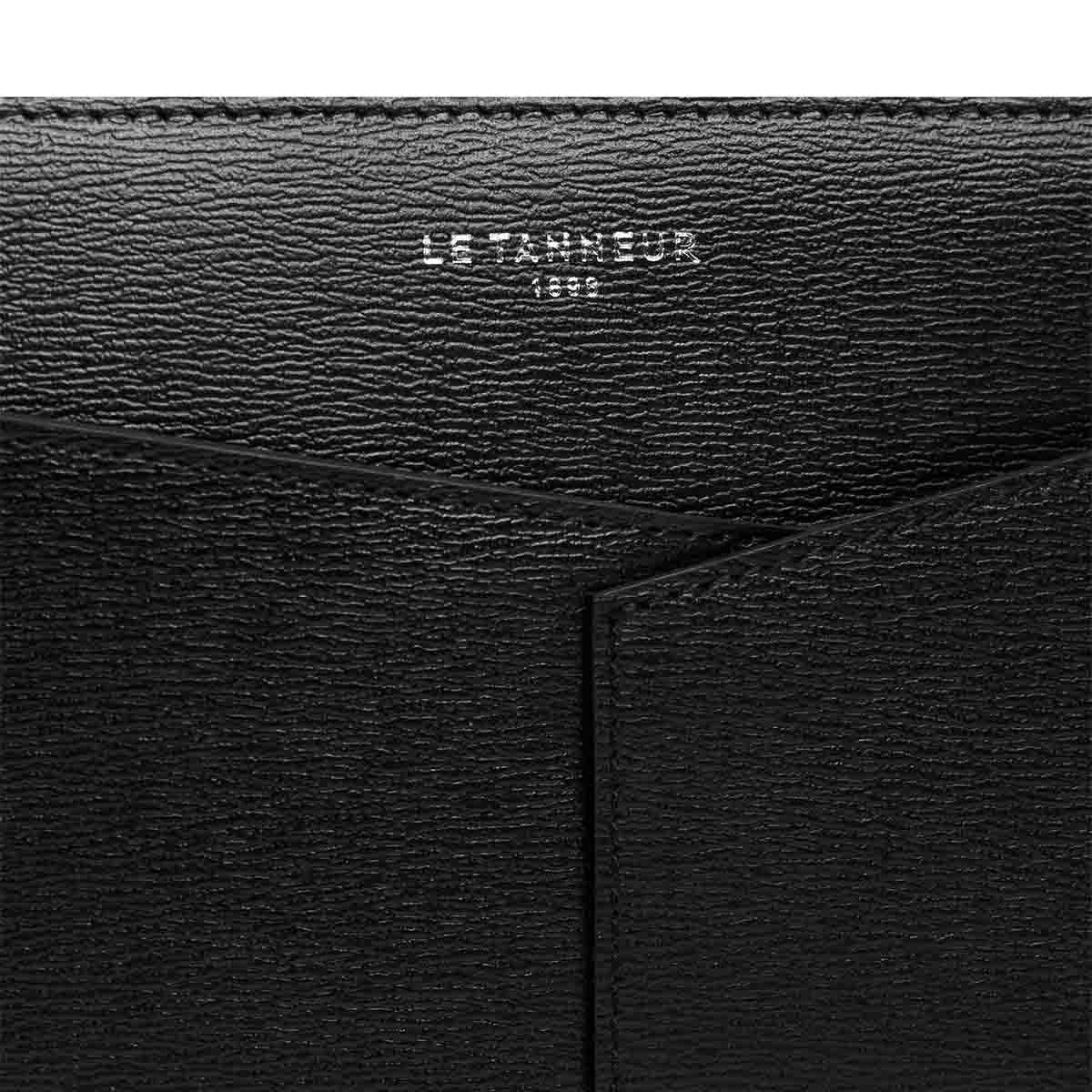 LE TANNEUR Etui Van Gelamineerd & Glad Leer, Zwart - Afbeelding 5