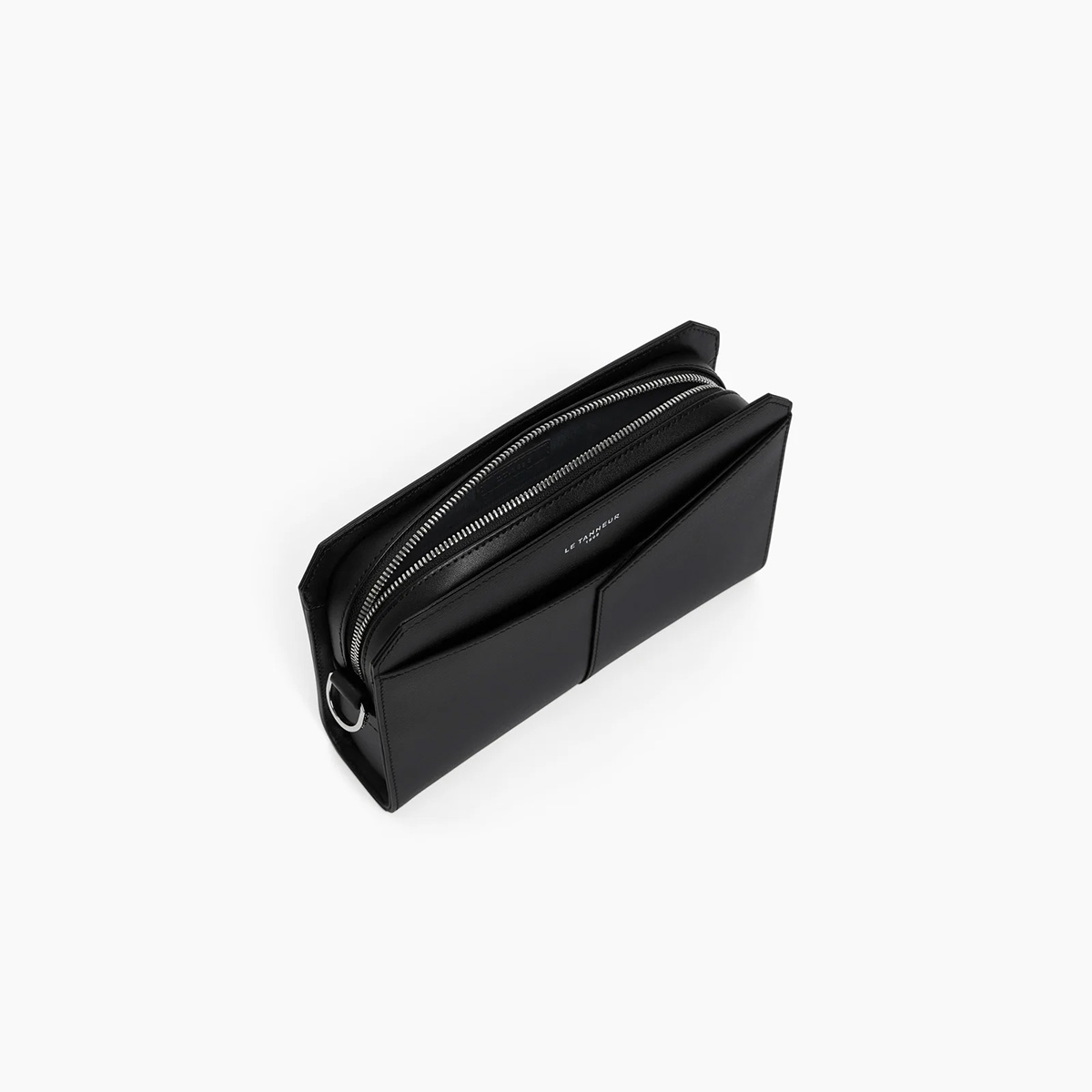 LE TANNEUR Etui Van Gelamineerd & Glad Leer, Zwart - Afbeelding 6