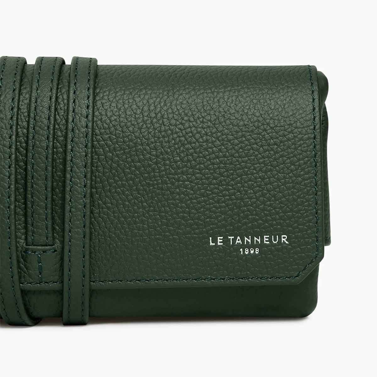 LE TANNEUR, Zachte Leren Reisetui Voor 3 Horloges, Malachiet - Afbeelding 4