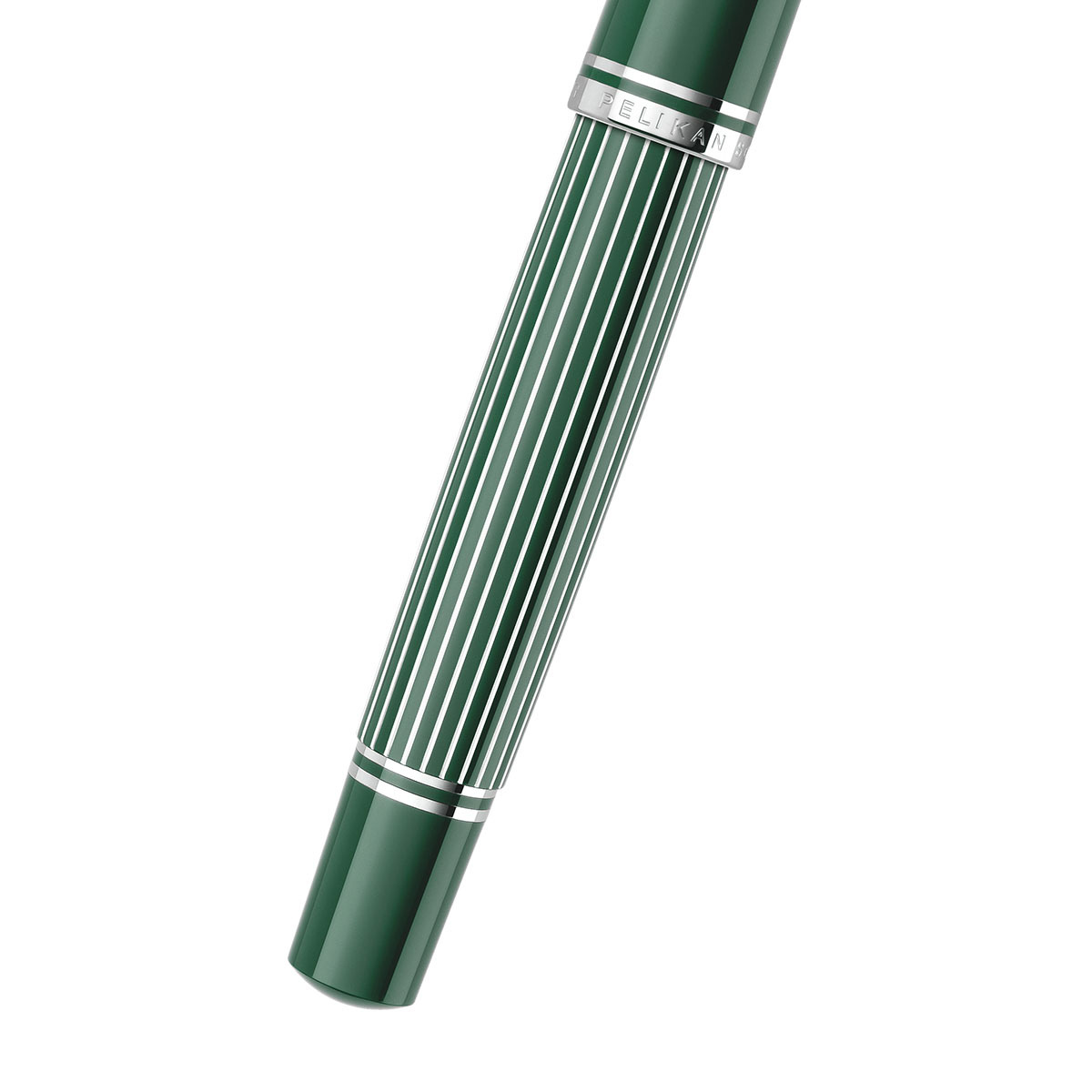 PELIKAN Souverän M815 Metalen Gestreepte Groene Vulpen, Fijne Penpunt - Afbeelding 7