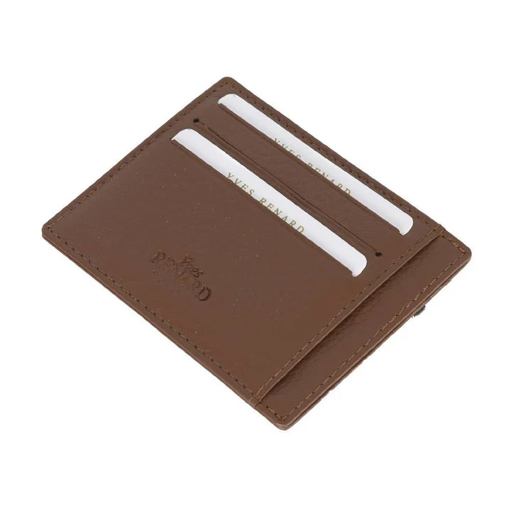 YVES RENARD RFID-Kaarthouder Van Leer, 4cc, Cognac - Afbeelding 2