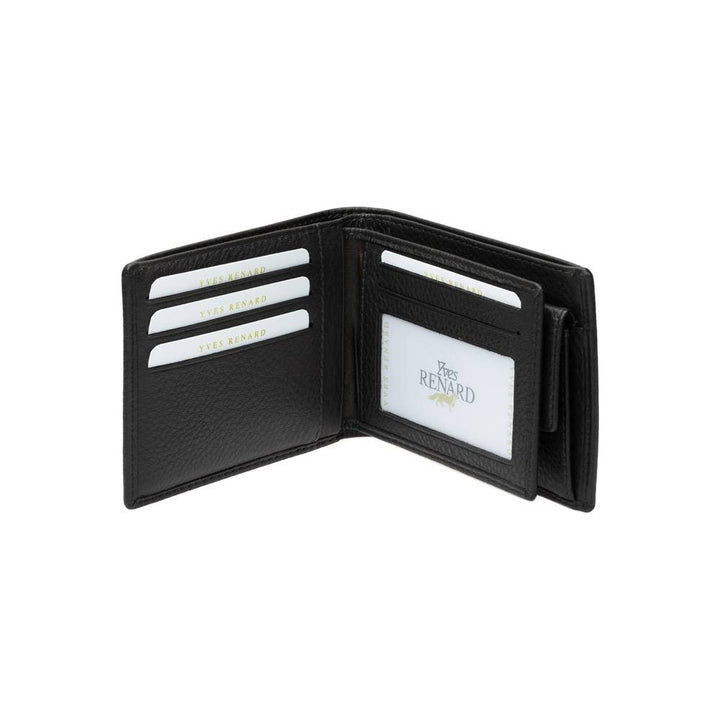YVES RENARD RFID-Portefeuille Van Leer, 11cc, Zwart - Afbeelding 2