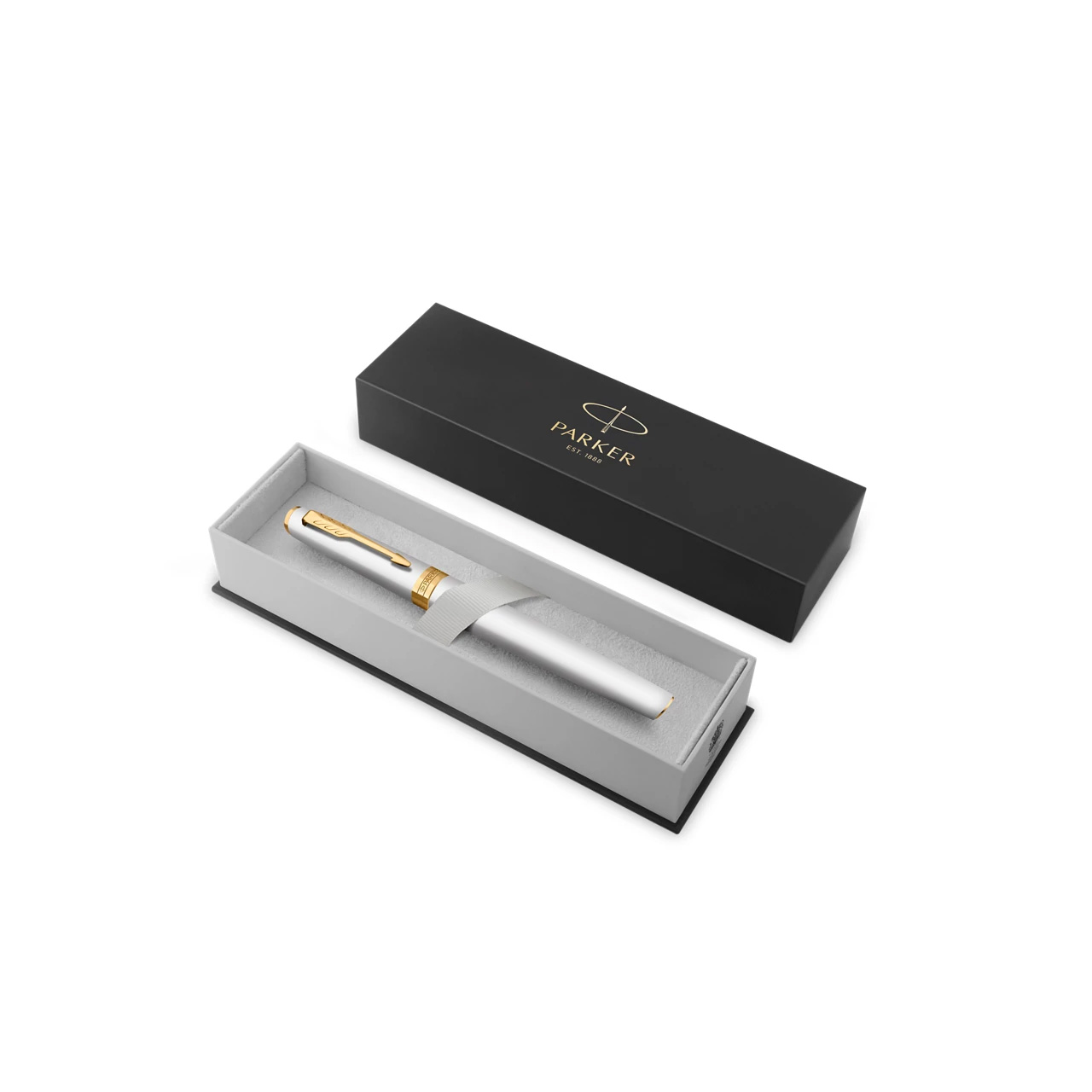 PARKER Meridian Vulpen, Verchroomd Met Gouden Details, Fijne Penpunt - Afbeelding 4