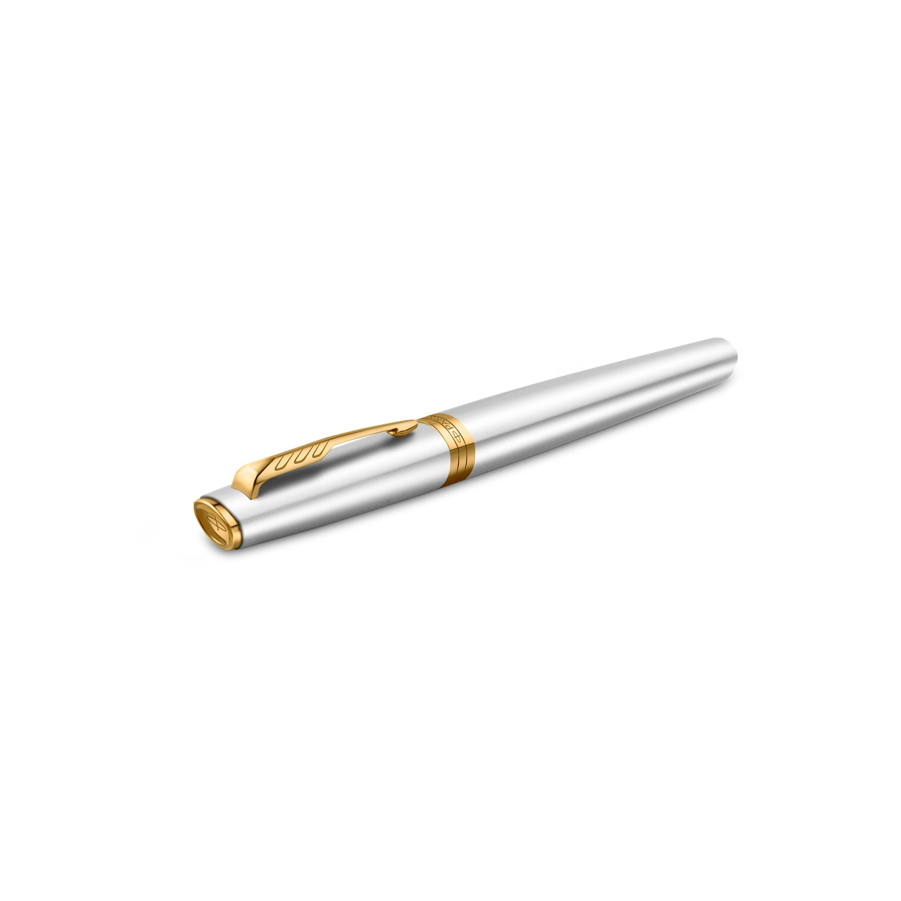 PARKER Meridian Vulpen, Verchroomd Met Gouden Details, Fijne Penpunt - Afbeelding 7