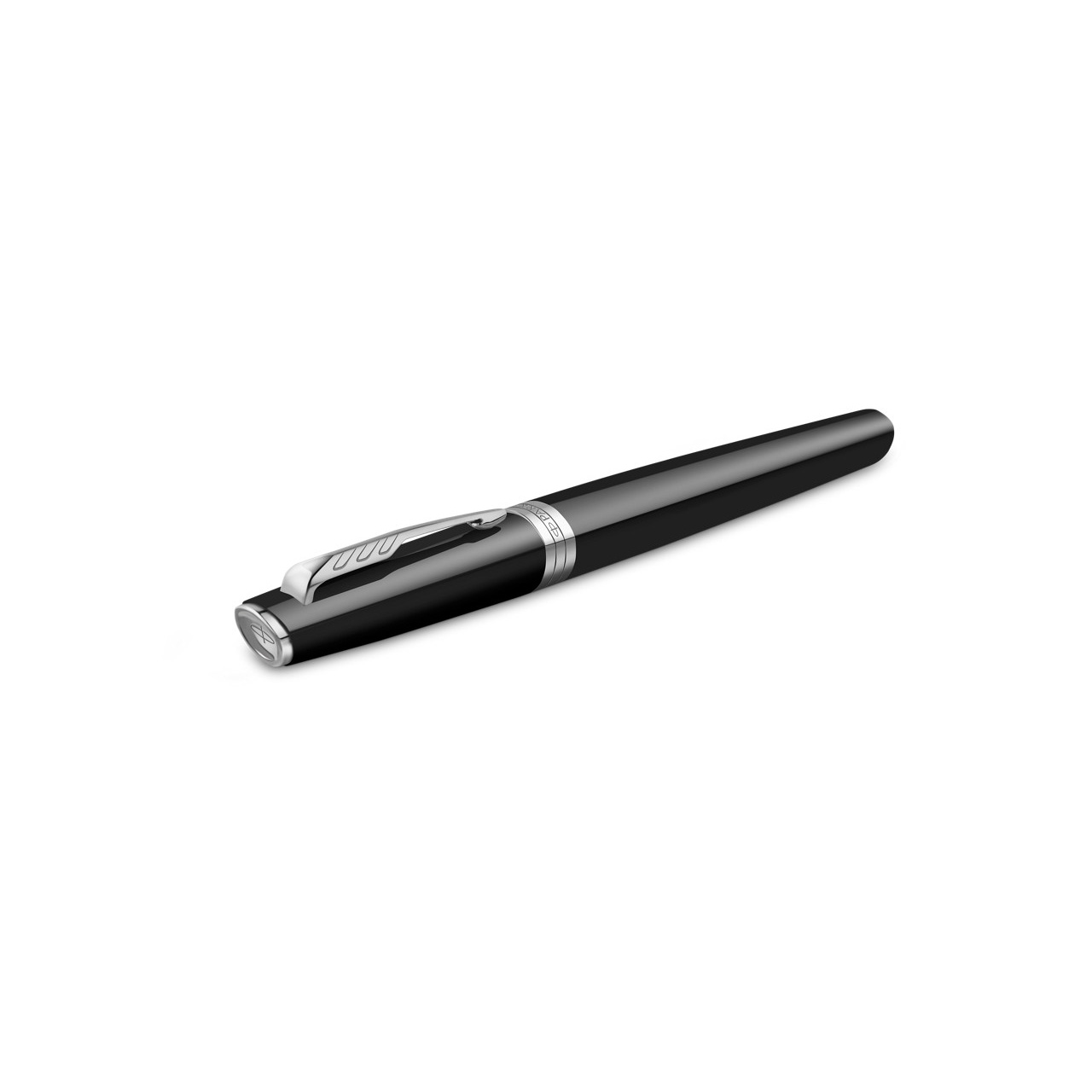 PARKER Meridian Vulpen, Zwart Met Verchroomde Details, Medium Penpunt - Afbeelding 5