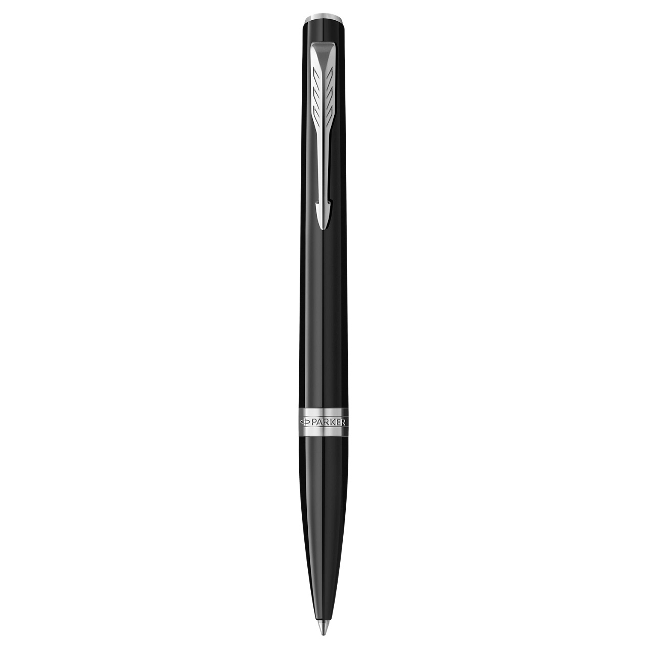 PARKER Meridian Balpen, Zwart Met Verchroomde Details
