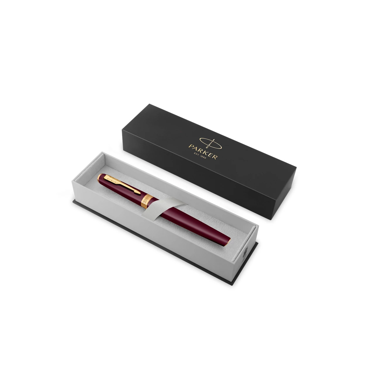 PARKER Meridian Vulpen, Rood Met Gouden Details, Medium Penpunt - Afbeelding 4