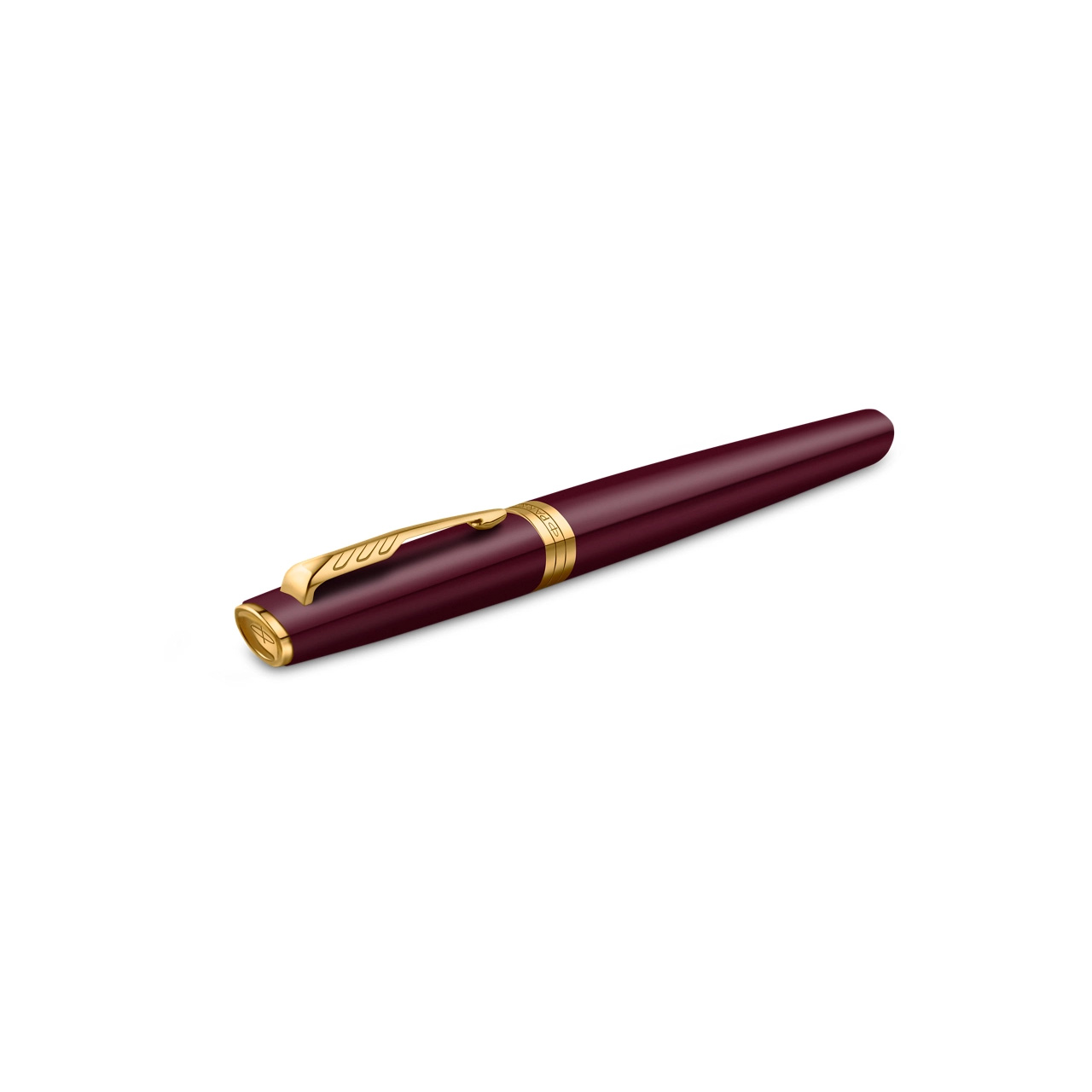 PARKER Meridian Vulpen, Rood Met Gouden Details, Medium Penpunt - Afbeelding 6