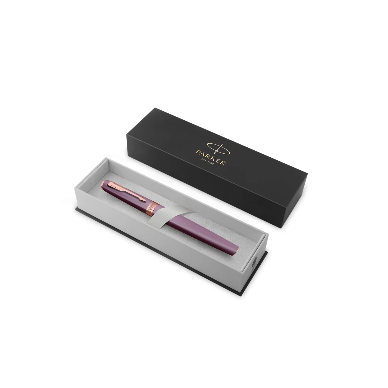 PARKER Meridian Vulpen, Paars Met Goudroze Details, Fijne Penpunt - Afbeelding 4