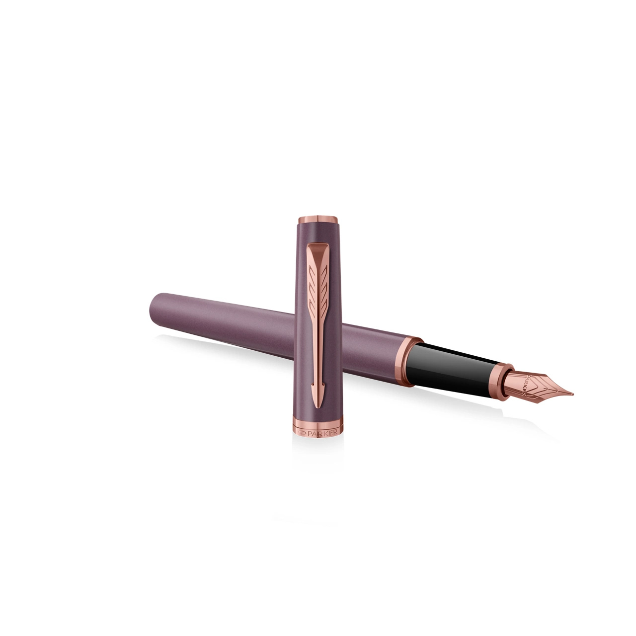 PARKER Meridian Vulpen, Paars Met Goudroze Details, Fijne Penpunt - Afbeelding 5