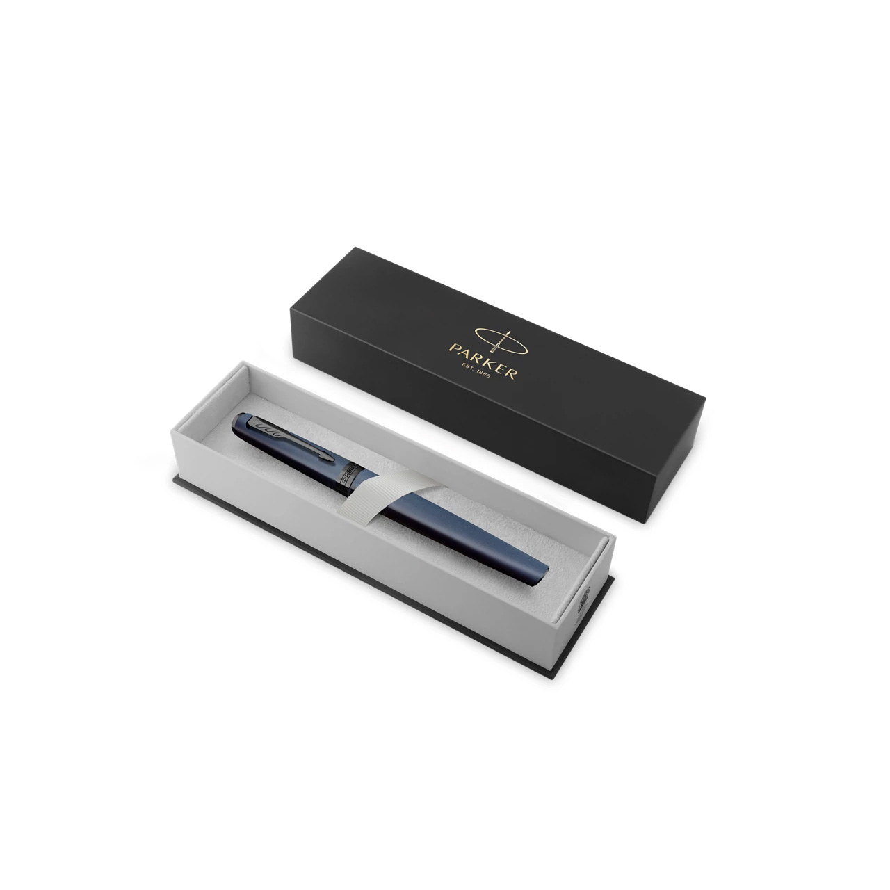 PARKER Meridian Vulpen, Blauw Met Zwarte Details, Medium Penpunt - Afbeelding 4