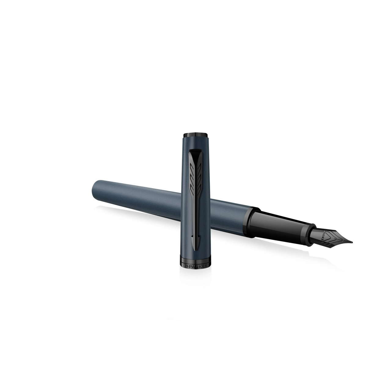 PARKER Meridian Vulpen, Blauw Met Zwarte Details, Medium Penpunt - Afbeelding 5