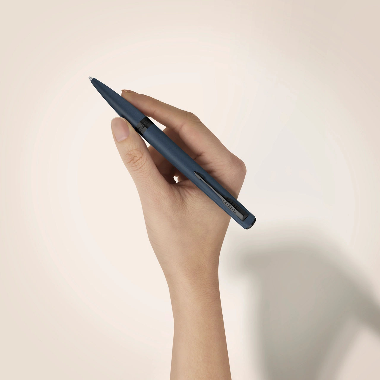 PARKER Meridian Balpen, Blauw Met Zwarte Details - Afbeelding 2