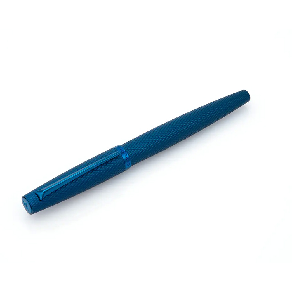 DIPLOMAT Viper Vulpen Met Guilloché-Patroon, Fijne/Medium Penpunt, Blauw - Afbeelding 2