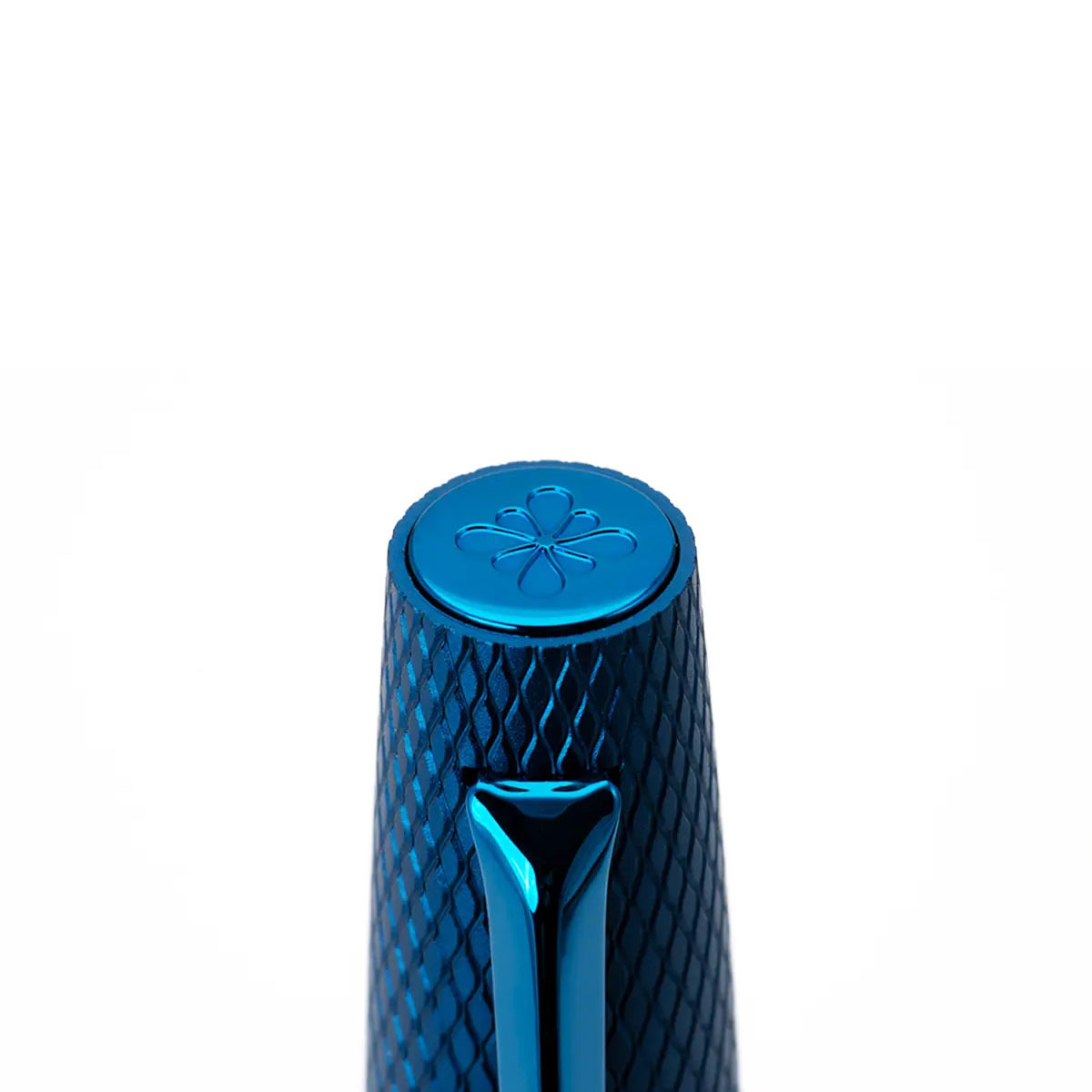 DIPLOMAT Viper Vulpen Met Guilloché-Patroon, Fijne/Medium Penpunt, Blauw - Afbeelding 3