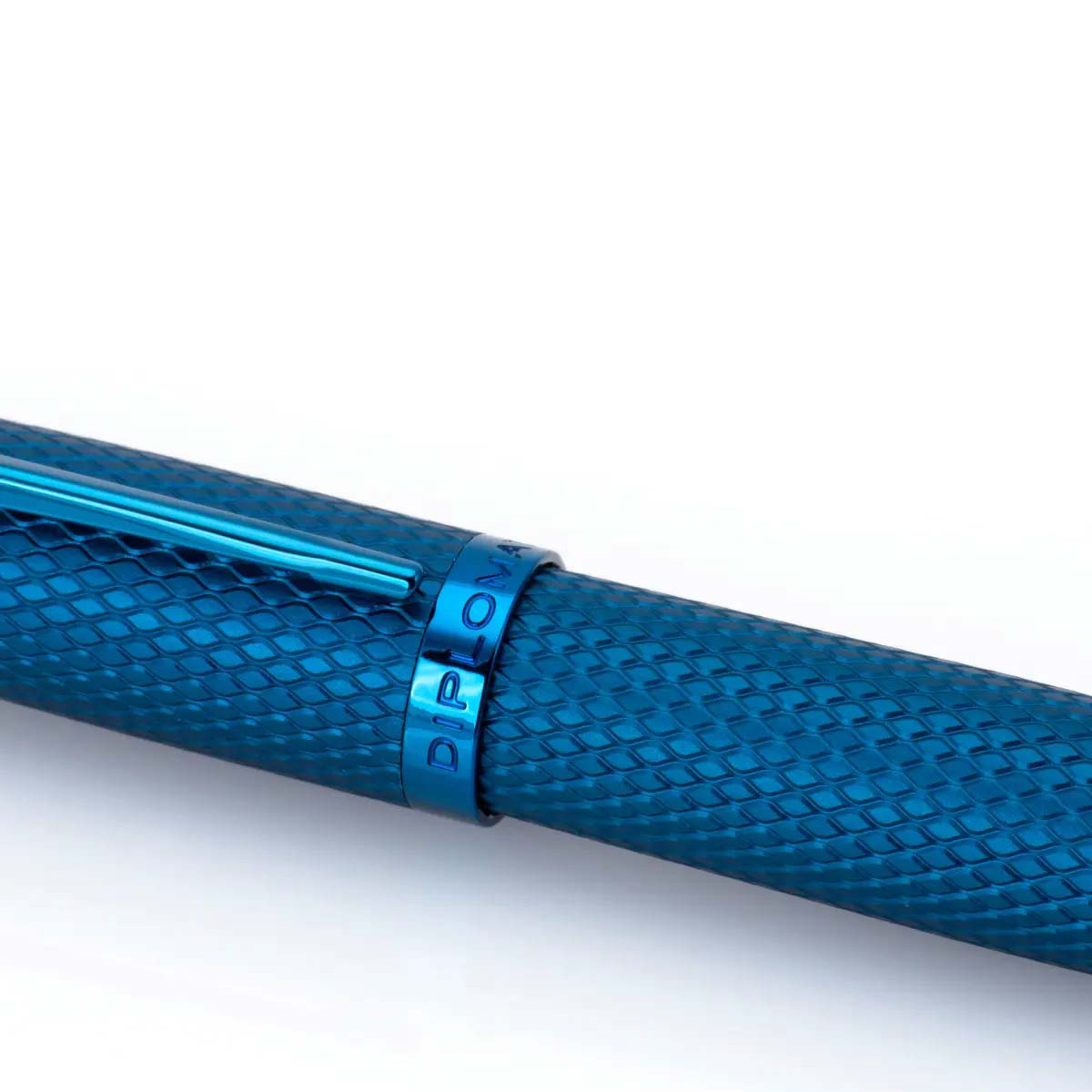 DIPLOMAT Viper Rollerbal Met Guilloché-Patroon, Blauw - Afbeelding 4