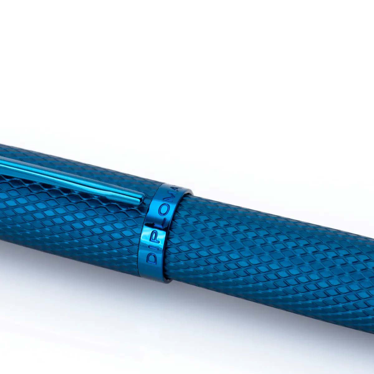 DIPLOMAT Viper Balpen Met Guilloché-Patroon, Blauw - Afbeelding 4