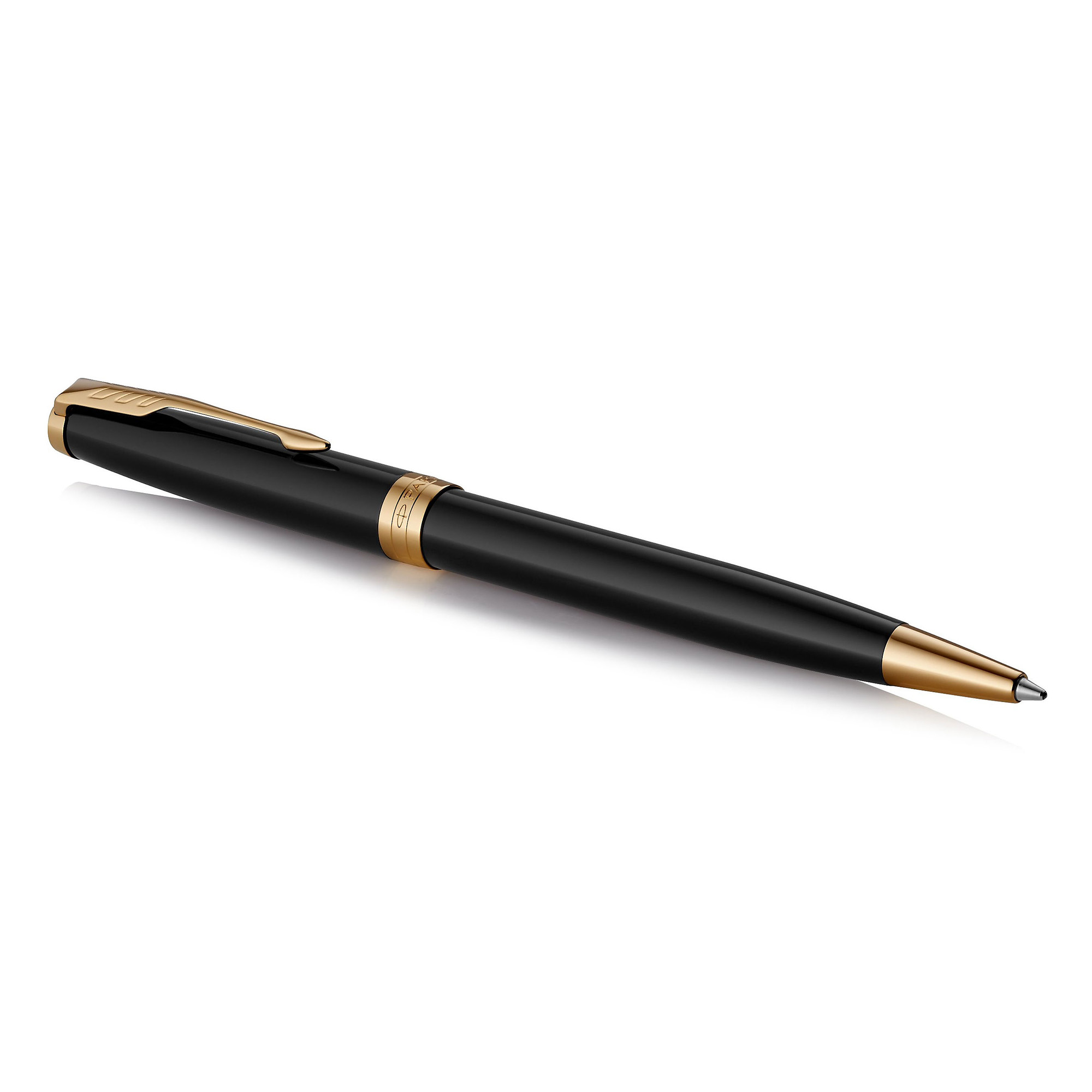 PARKER Sonnet Zwarte Lak Balpen met Gouden Details - Afbeelding 2